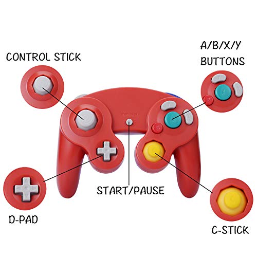 image for ONE250 2 Pack Classic Shock Joypad Wired Controller, Compatible with W