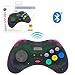 Retro-Bit Official Sega Saturn Bluetooth Controller 8-Button Arcade Pad for Android, PC, Mac, Steam - Slate Grey