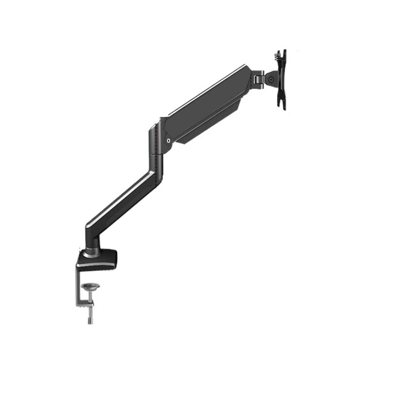 Ikpgbzxm Black Hole-Pitch Monitor Computer Cantilever Pneumatic Heightening Bracket(Black)