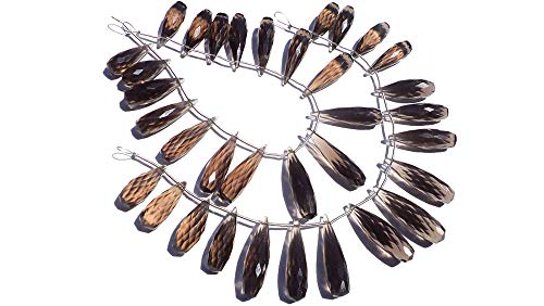 Perles de quartz fumé facettées pour fabriquer un cadeau unique - 4