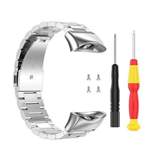 zrshygs Correa de Reloj de Acero Inoxidable para la muñeca -Garmin Forerunner 45 45S Swim 2 Cover