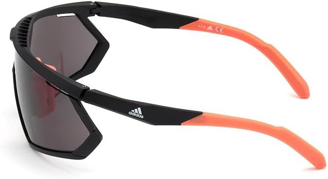 Sunglasses Adidas Sport SP 0001 02A Matte Black/Smoke Lenses + 2nd Lens Orange