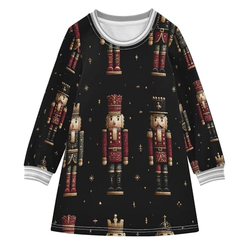 Vozoza Christmas 3 Girls Long Sleeve Dress Winter Dresses Toddler Girl Outfits Fashion Clothes Size 4t Multicolor