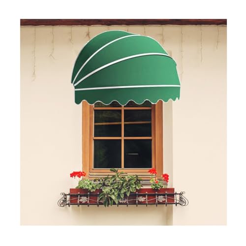 Auvent rétractable structure aluminium Arc Canopy, dôme de porte 100 cm
