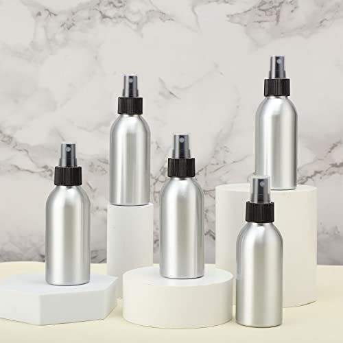Irenare 24 Pcs Small Spray Bottles Aluminum Fine Mist Spray Bottles Bulk Metal Essential Oil Storage For Perfume Toner Liquid Refillable Pump Vials Atomizer Bottles Containers For Room Travel (4 Oz) #TOP4