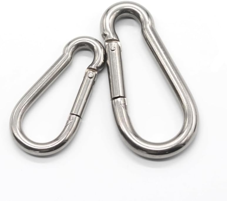 M12X140MM Large Stainless Steel Carabiner Spring DIN5299C Snap Hooks