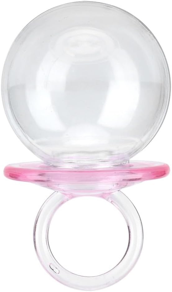 MOPFOL 12Pcs Nipple Shape Plastic Candy Boxes Present Bags Reusable PS Containers for Wedding Favors & Party Supplies(Pink)