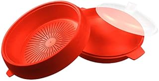 good2heat 4037 Good2heat Microwave Steamer Casserole Dish Red , 23 x 11 x 23 cm
