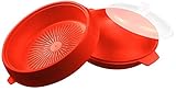 good2heat Mikrowelle Dampfgarer/Kasserolle – Rot
