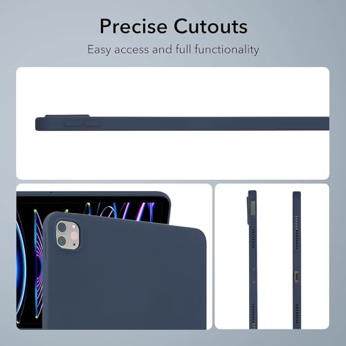 Coque silicone iPad Pro 13 2024 antichoc et légère bleu mat - 3