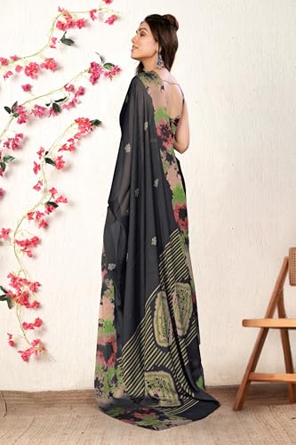 Image of MIRCHI FASHION Saree for Woman Chiffon Tie Dye Printed | Lightweight Daily Wear Women's Sari with Unstitched Blouse Piece (Available in 10 Colors)