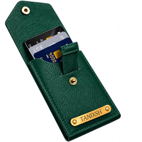 Image of Personalized Slim Wallet for Men, Card & Cash Holder (Green)
