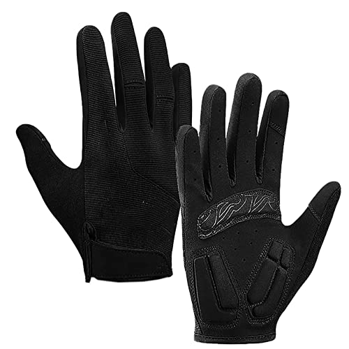 Gants de cyclisme tactiles et respirants avec fermeture velcro pour homme et femme