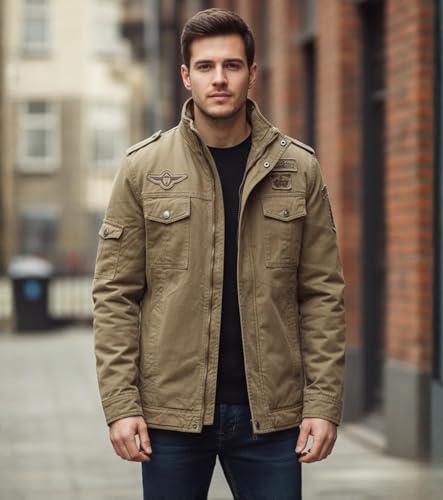 Image of L'MONTE Imported Casual Cotton Fur Winter Jacket for Men
