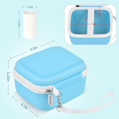 Funda para cámara instantánea para niños azul miniatura 6