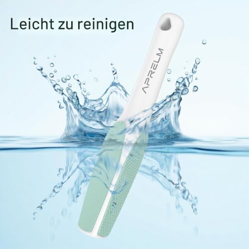 APRELM 3-seitige Nano Glas Fußfeile, 3-in-1 Grob/Mittel/Fein Fuß Hornhautentferner, Professioneller Hornhautentferner für Füße Harte Haut Glatte Polierung (Türkis)