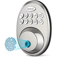 HuTools Biometric Keyless Entry Deadbolt Door Lock only .99: eDeal Info