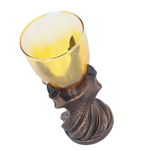 Jwthee Taça de mão de caveira, taça de vinho de mão de dragão 3D cálice cálice de mão única cálice d