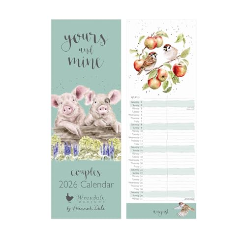 Wrendale Designs - Yours and Mine Slim Calendar 2026