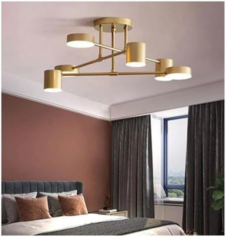 Scandinavian LED Kitchen Island Light - Industrial Semi-Flush Mount Ceiling Fixture, Stylish Home Decor for Living Room, Dining Room, Bedroom - Modern Lighting Solution