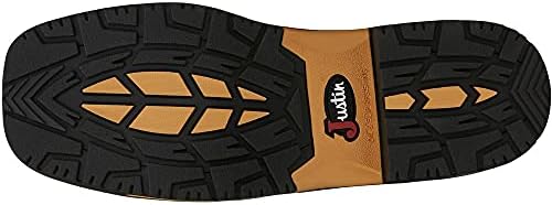Justin Men's Joist Waterproof Western Work Boot Soft Toe Distressed Brown 8.5 D | Image 4