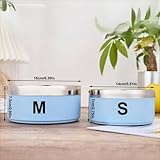 Personalisierter Futternapf für Hunde und Katzen, mit Namen, Edelstahl, farbiger Futternapf, individuelles Haustierzubehör, Geschenk