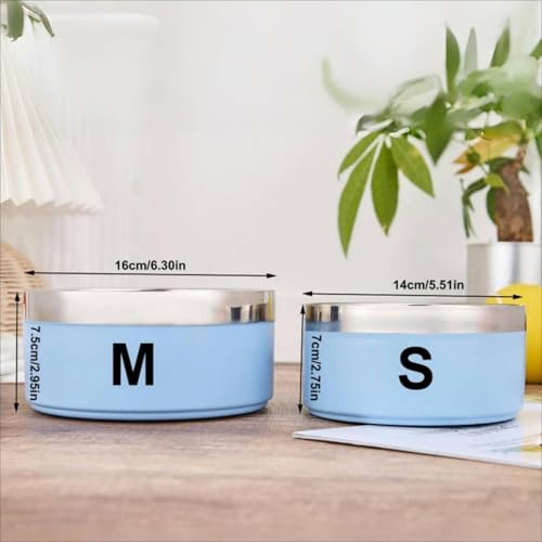 Personalisierter Futternapf für Hunde und Katzen, mit Namen, Edelstahl, farbiger Futternapf, individuelles Haustierzubehör, Geschenk