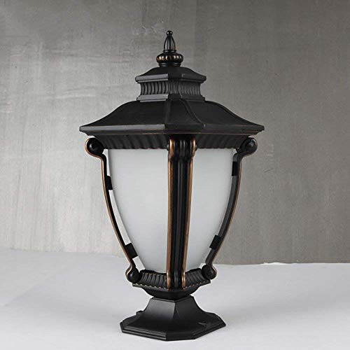 Lanterne en verre et borne lumineuse d'extérieur design E27