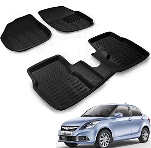 Image of Auto Addict Car 3D Mats Black for Maruti Suzuki Swift Dzire
