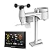 Bresser WLAN Comfort Wetterstation mit 7-in-1 Profi-Sensor und modernem Farbdisplay, Schwarz