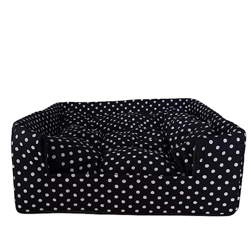 Cama Pet 2x1 Casinha Cabana Toca Iglu Almofada Cães Gato Preto G
