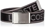 lacoste gürtelschnalle 35 mm breit Lacoste Herren RC4036 Gürtel, Noir Anthracite, 100 cm