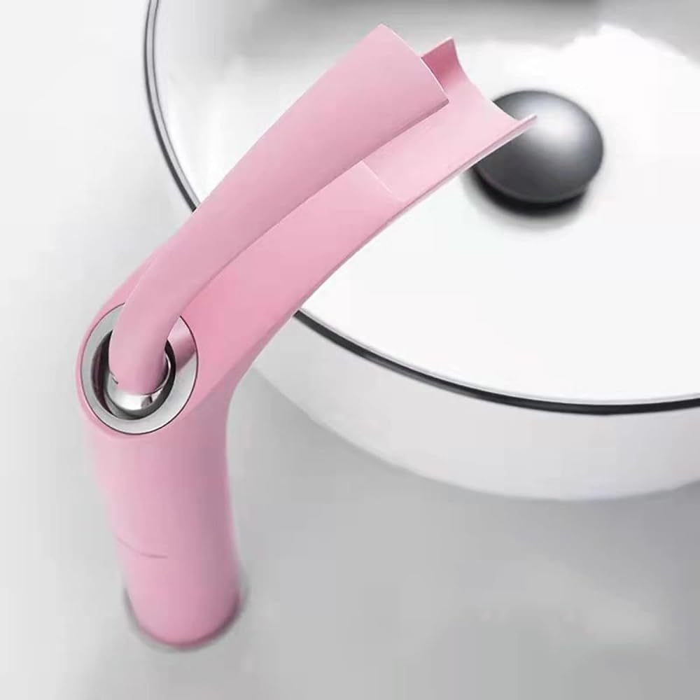 Robinet cascade en laiton rose élégant avec valve céramique durable pour vasque haute