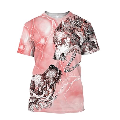 xueneige Camiseta Vikings - Estampado Tribal Nórdico 3D - 100% Poliéster