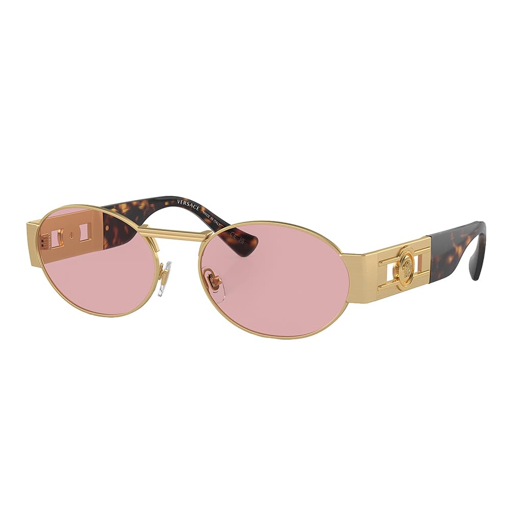 Versace , Sunglasses, Female, Yellow, 56 Mm, Iconic Sunglasses With Medusa Logo