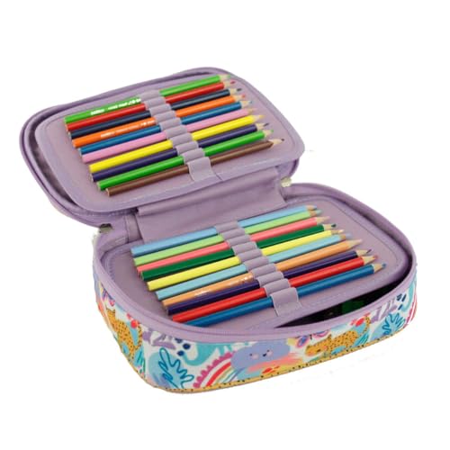 Estojo Box 100 Pens 2 divisorias Safari Sabra