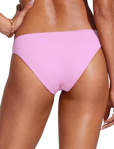 Image of CRZ YOGA Low Waisted Bikini Bottoms | Mid Cut Leg, Medium Bum Coverage, Full Lining, Swim, Bathing Suit Briefs for Women