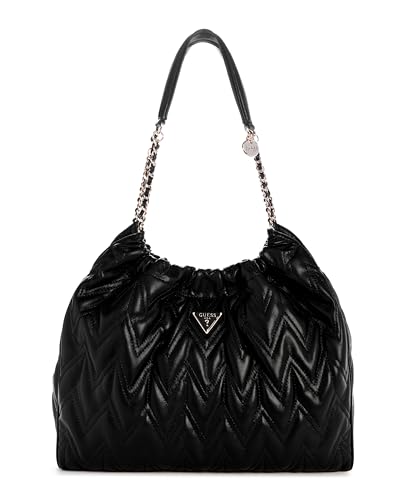 GUESS Damen EDA Large Hobo, Schwarz