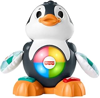 Fisher-Price Linkimals Beats Penguin - UK English Edition, Musical Infant Toy with Lights, Motions & Educational Songs for Infants and Toddlers - HCJ54