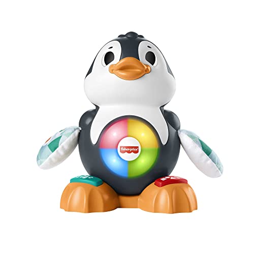 Image of Fisher-Price Linkimals Cool Beats Penguin | Interactive Toys for 9 Month Old Babies | Educational Toys for 1 Year Old Girls and Boys with Lights, Motions and Songs | UK English Version, HCJ54