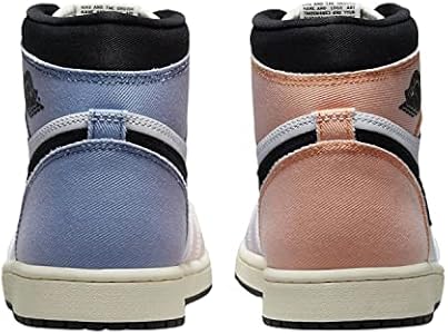 Nike Tênis masculino Air Jordan 1 Retro High OG, Branco/roxo, 41