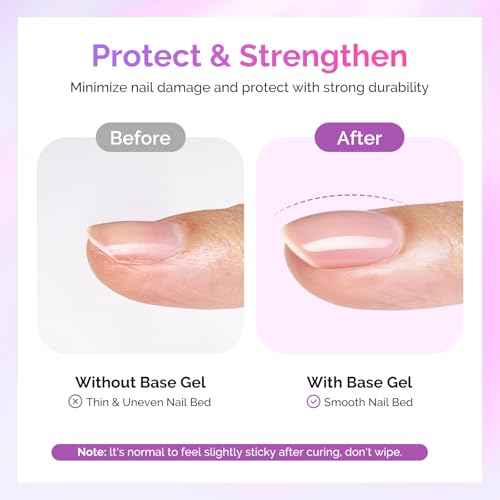 Image of MelodySusie 15ML Clear Peel Off Gel Base Coat for Gel Nail Polish, Upgraded Formula Long-Lasting Soak Off-Free Easy Removal without Damage,stronger adhesion,essential for Home DIY and Nail Salon