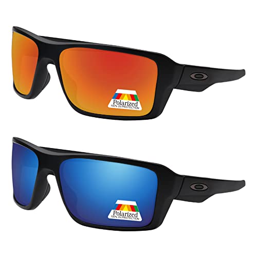 Image of Bwake Replacement Lenses for Oakley Double Edge Sunglasses OO9380 POLARIZED - Easy to Install | Anti Scratch