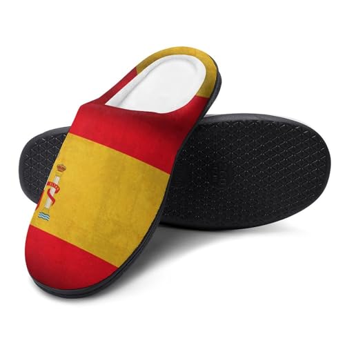 Spain Flag Spanish Cotton Slippers Women Men Home Shoes Keep Warm Anti Skid Winter Furry Step on House2