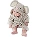 Grtheenumb Baby Bademantel, Baby Badrobe Mausstil Kapuze Baumwolle Babybademantel mit Ohren absorbierende warme hautfreundliche Babygewand