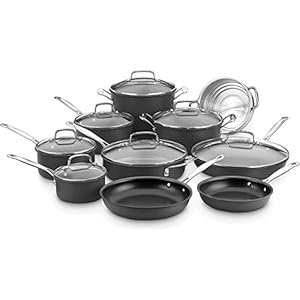 Cuisinart 17-Piece Cookware Set, Chef’s Classic Nonstick Hard Anodized, 66-17