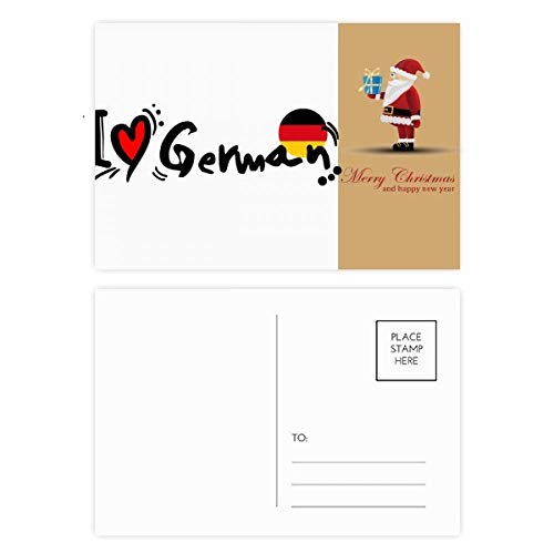Cartes postales motif Allemagne I Love pour souvenirs de voyage et décoration