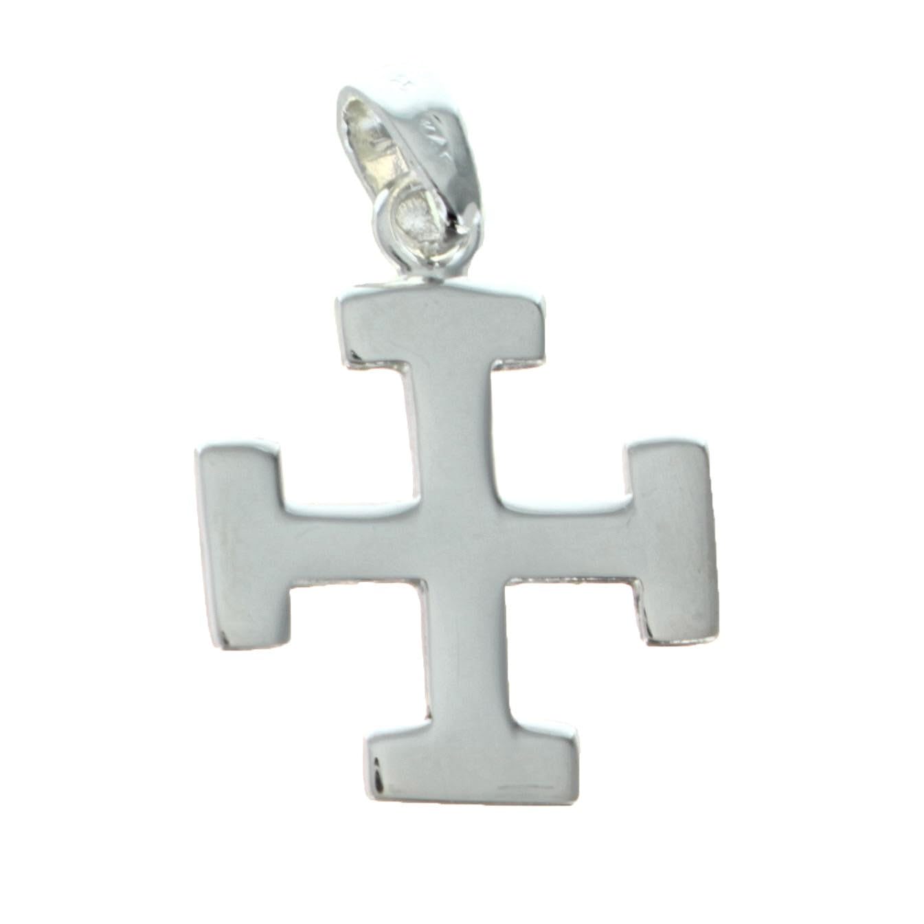 Palais du Rosaire Pendentif Croix Scout en Argent - Cadeaux religieux - Médaille et croix Argent - Culte Chrétien en Argent