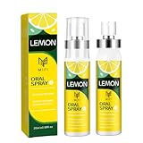 PEGO Oral Spray for Bad Breath,Dry Mouth Spray,Portable Mouth Spray,Fights Bad Breath,Removes Oral Odor,Sugar-Free Breath Fresheners,Long-Lasting Fresh Breath(Lemon Flavor*2Pack)