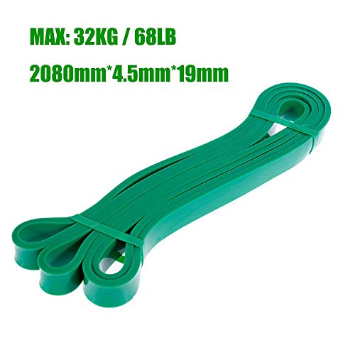 YMYGCC Bandas de Resistencia Bandas de Goma de la Aptitud Resistencia Unisex 208cm Yoga Bandas elásticas de Lazo Expander for Ejercicio Artículos Deportivos (Color : Green 208cm)